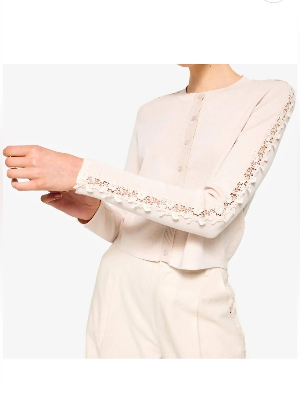 Cami NYC Garcia Lace Trim Cardigan Cardigan